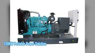 Przenośny generator chłodzony wodą o mocy 110 kW
