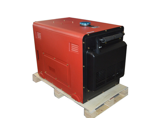 Generator przenośny Eletric 5000W 5KVA Generator dźwiękoszczelny czerwony