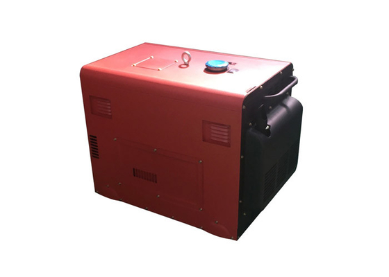 AC 7.5kva Motor Małe przenośne generatory, generatory napędzane czerwonym silnikiem wysokoprężnym