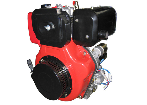Silniki wysokoprężne o wysokiej wydajności w czerwonym kolorze 1-cylindrowy, chłodzony powietrzem rozruch elektryczny